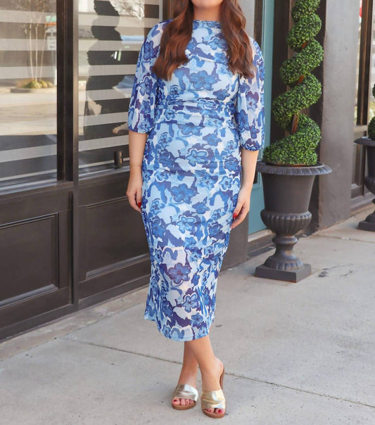 Ichi - Floral Shades Midi Dress