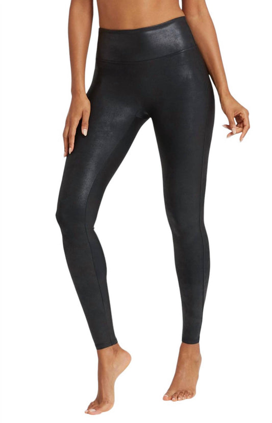 Spanx - PETITE FAUX LEATHER LEGGINGS