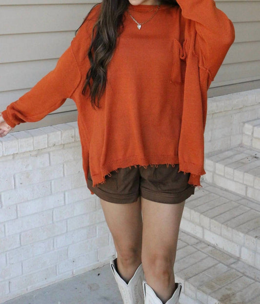 Easel - Makenzie Knitted Destructive Sweater