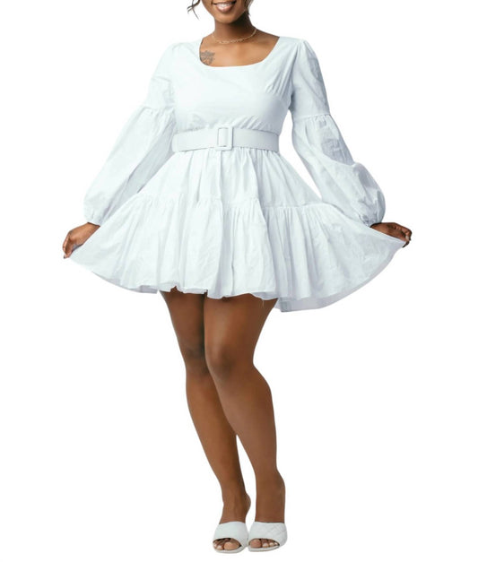 Lna - Scoopneck Belted Dress