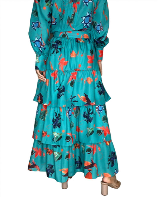 Beulahstyle - Mayan Ruffle Maxi Skirt