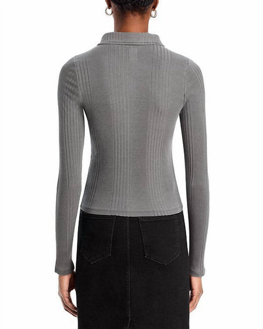 Nsf - Ali Fitted Long Sleeve Rib Polo