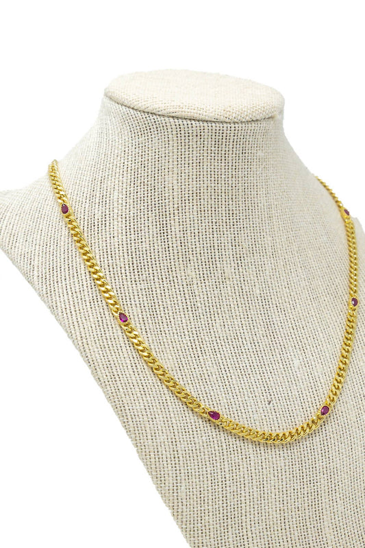 Mary Kathryn Designs - Dorthy Ruby Layering Chain