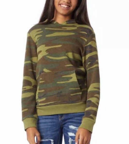 Alternative - Youth's Pull Over Camo Hoodie