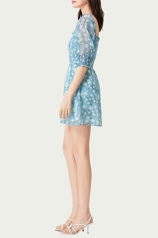 EDELWEISS FLORAL-PRINT MINI DRESS
