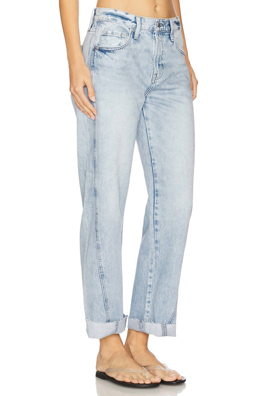 Pistola - Kacey Mid Rise Cuffed Straight Jeans