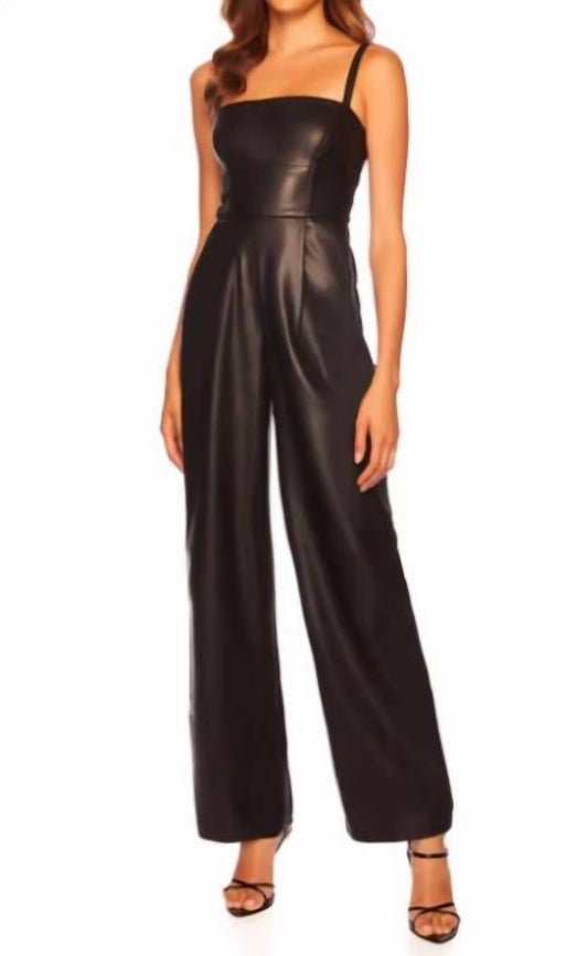 Susana Monaco - Faux Leather Tank Jumpsuit