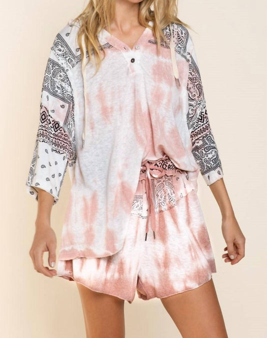 Pol - Paisley Mixed Print Top