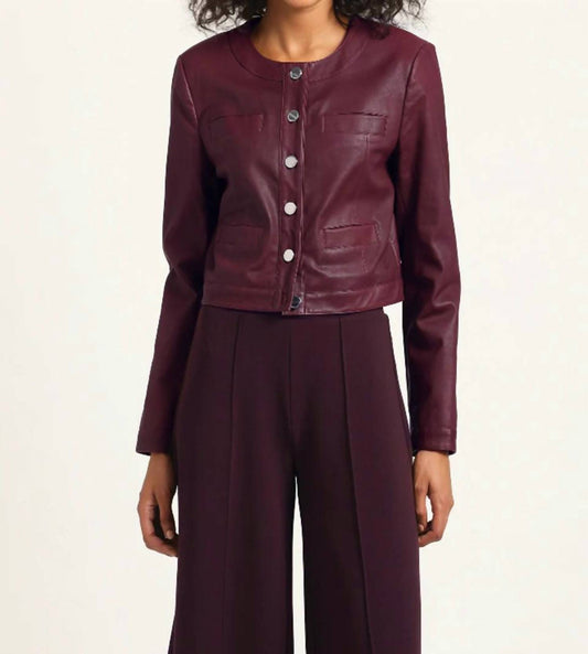 Derek Lam 10 Crosby - Penny Stretch Leather Jacket