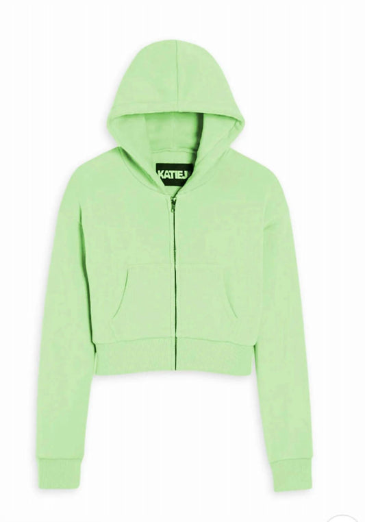 Katie J Nyc - Girl's Dylan Zip Crop Hoodie