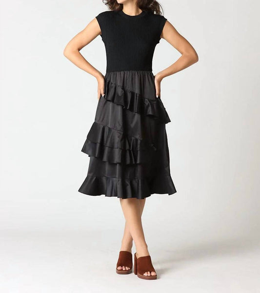 Gracia - Solid Layered Long Dress