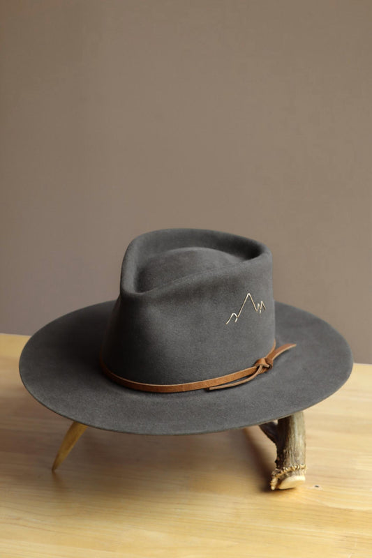 Jw Bennett - Unisex Western 50x Teardrop Flat Brim Hat