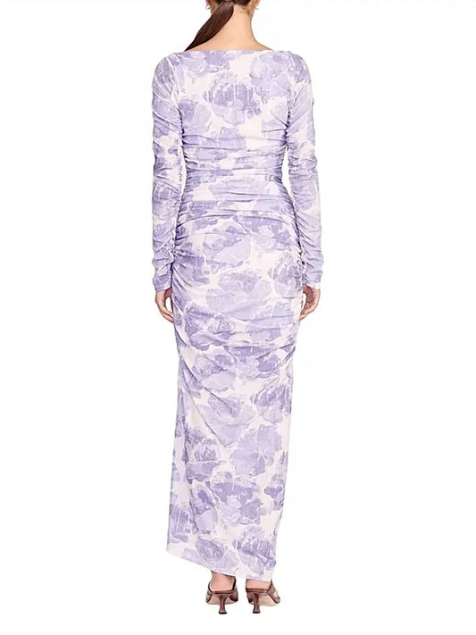 Staud - Solana Floral Ruched Maxi Dress