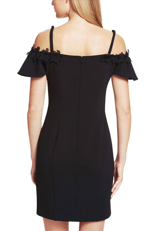 Kensie - Crepe Scuba Cold Shoulder Sheath Dress