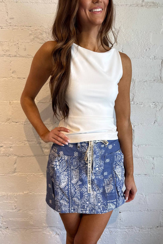 Free People - Free People River Canyon Printed Mini Skirt