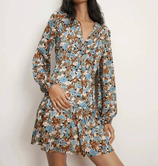 Veronica Beard - Nyjah Floral Long Sleeve Silk Minidress