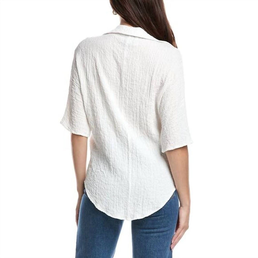 Joseph Ribkoff - Seersucker High-low Top