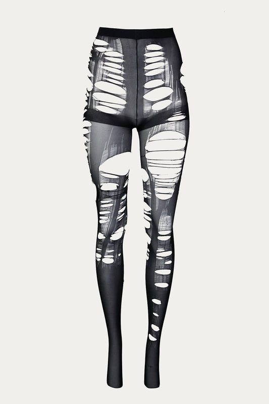 DECONSTRUCTED SHREDDED TIGHTS