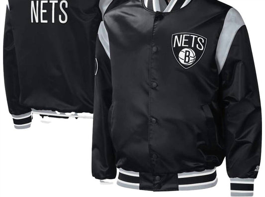 Starter - Men's Brooklyn Nets Varsity Jacket