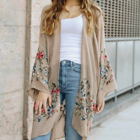 Leto - Chic Full-length Flower Kimono