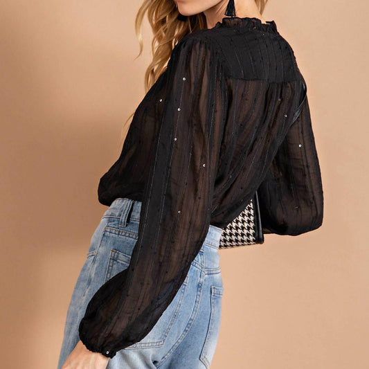 Kori - Crinkle Chiffon Bodysuit