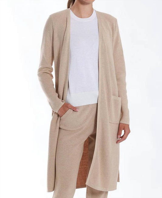 Minnie Rose - Cotton Cashmere Shaker Belted Cardigan