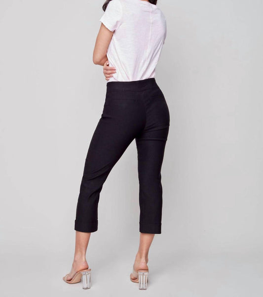 Charlie B - Stretch Pull-on Cuffed Pant