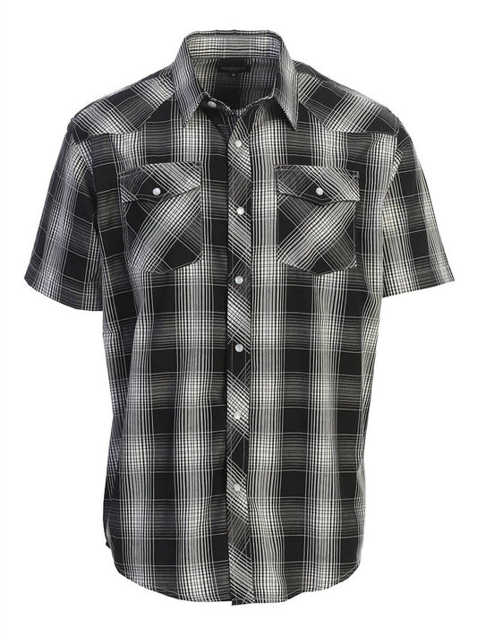Gioberti - Men's Plaid Western Shirt