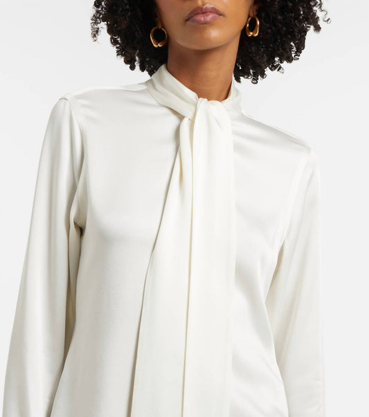 Stella Mccartney - Women's Satin Tie Blouse