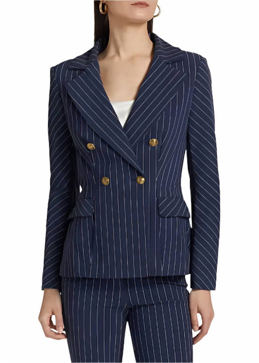 Chiara Boni - Goldas Pinstriped Double-breasted Jacket