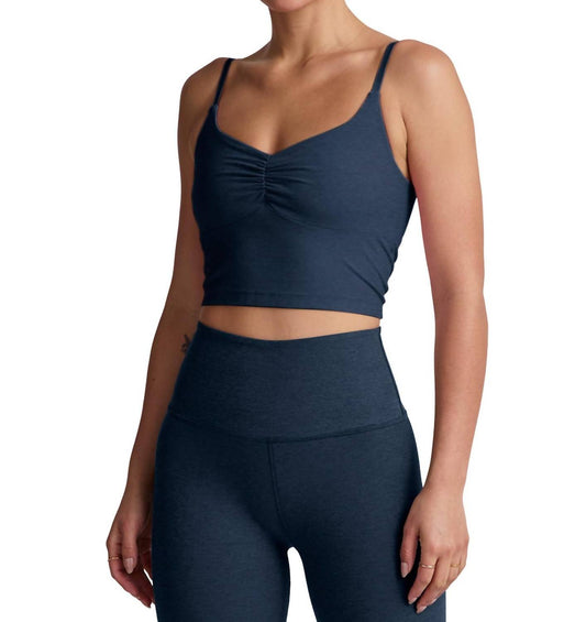 Beyond Yoga - Spacedye Raise The Barre Shirred Cropped Tank