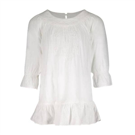 Guadalupe Design - Gianna Embroidered Cover Up Blouse