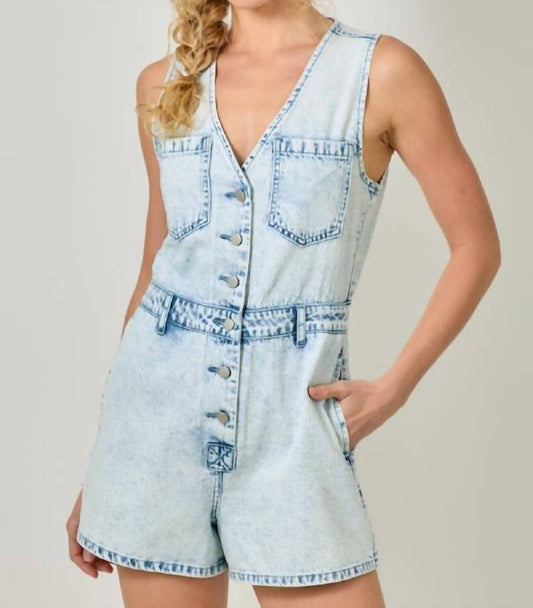 Mystree - Dawn Denim Romper
