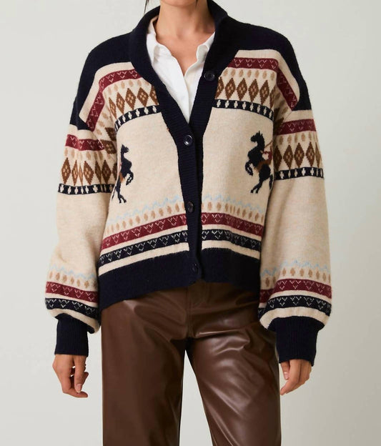 Le Lis - Horse Oversized Cardigan