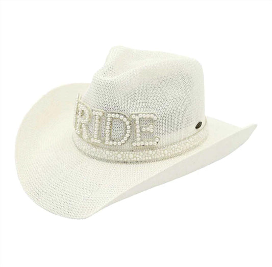 C.C - Women's Bride Cowboy Hat - accessories - hats - polyester