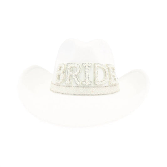 C.C - Women's Bride Cowboy Hat - accessories - hats - polyester