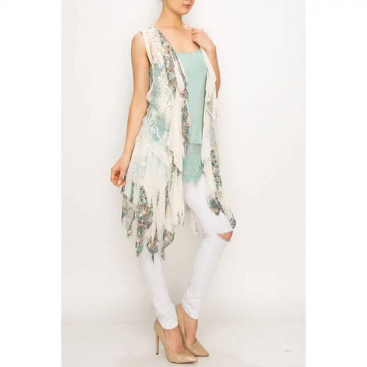 Origami - Chiffon Layered Crochet Vest