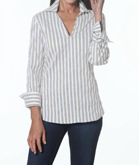 J'Envie/Eli - Back Button Blouse