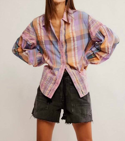 Free People - Madras Dream Button Up Top