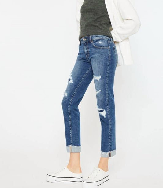 Kancan - Nina Mid Rise Boyfriend Jeans
