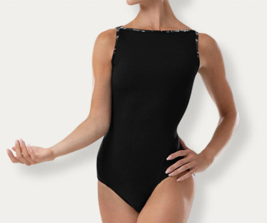 Bloch - Ladies Boat Neck Mesh Back Leotard Bodysuit