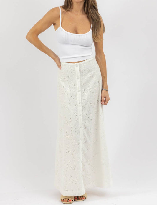 Olivaceous - Palo High Rise Maxi Skirt