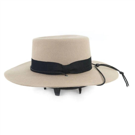 American Hat Makers - Women's Cannes Wide Brim Felt Boater Hat