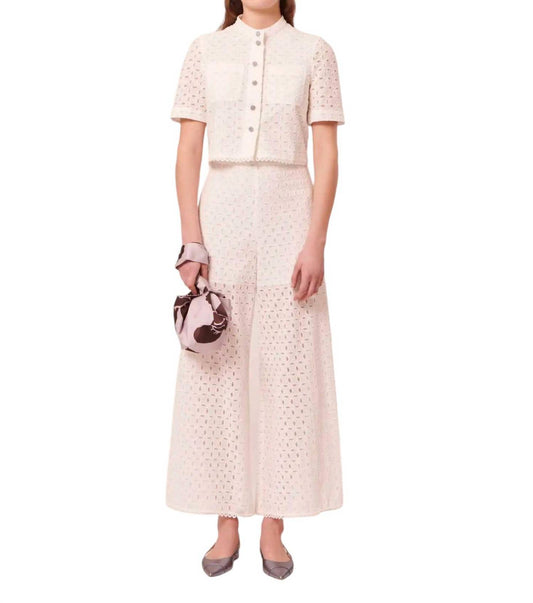 Tara Jarmon - PAQUITA EMBROIDERED PANTS