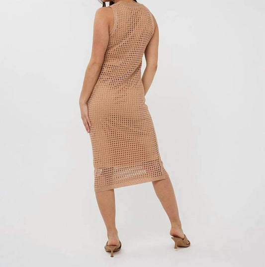 Esqualo - Fancy Open Knit Lurex Dress