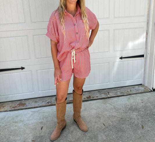 Sewn And Seen - Scout Button Down Top And Short Set