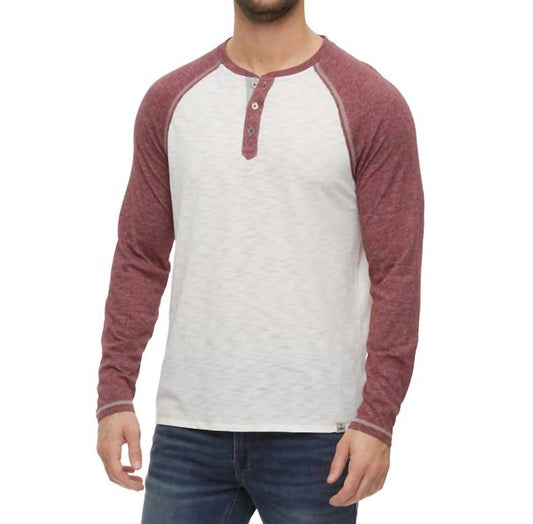 Flags & Anthem - Eastpoint Blocked Siro Slub Henley Shirt