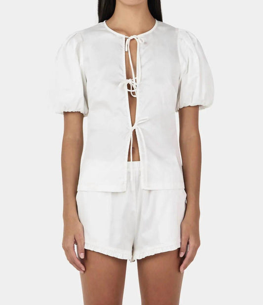 Ownley - Marielle Tie-front Blouse