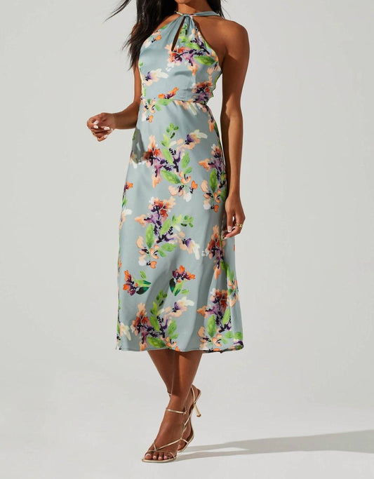 Sandrine Halter Midi Dress