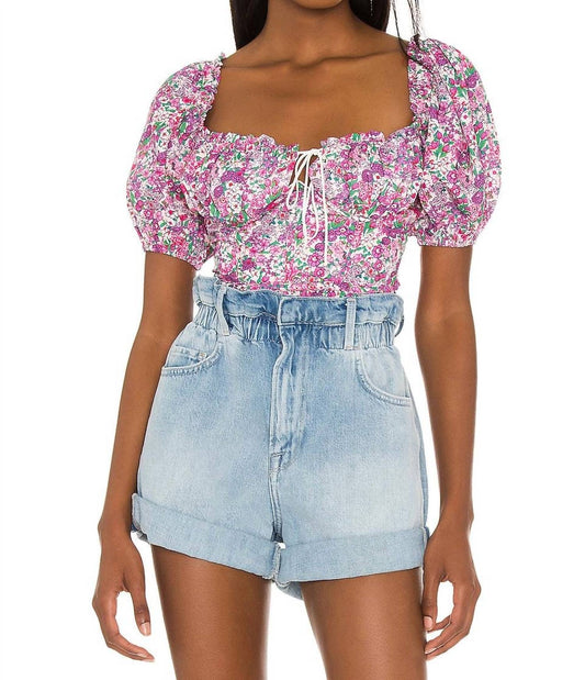 For Love & Lemons - Katarina Puff Sleeves Top